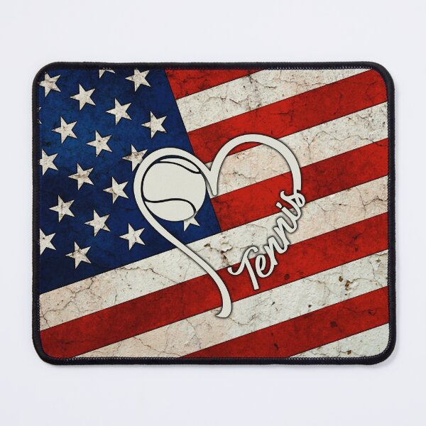 Item preview, Tennis American Flag Retro Art designed and sold by SweetThreads79.