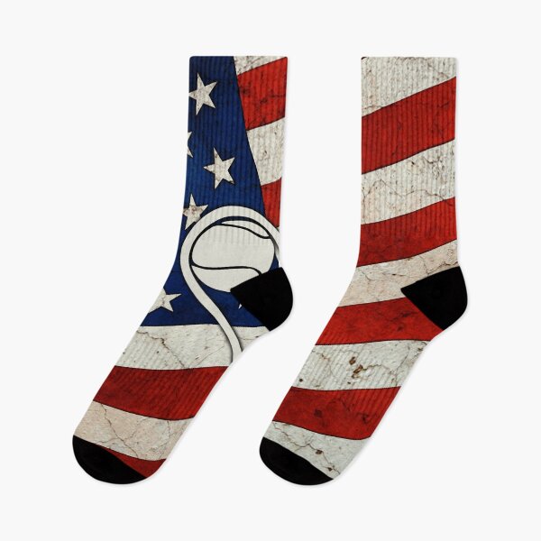 Item preview, Tennis American Flag Retro Art designed and sold by SweetThreads79.