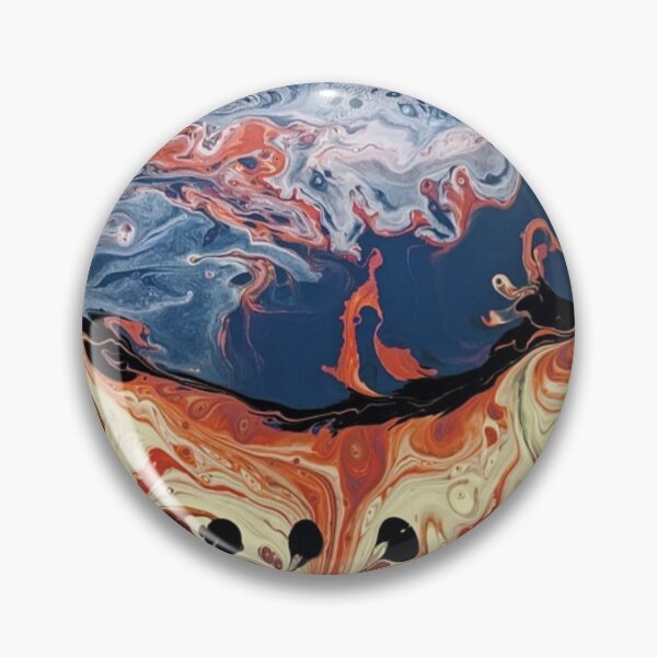 Item preview, Abstract Marble Watercolor Blue, Orange, Yellow Mixed Colors designed and sold by silviaol.