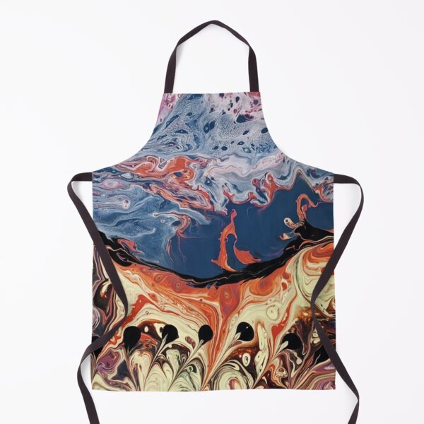 Item preview, Abstract Marble Watercolor Blue, Orange, Yellow Mixed Colors designed and sold by silviaol.