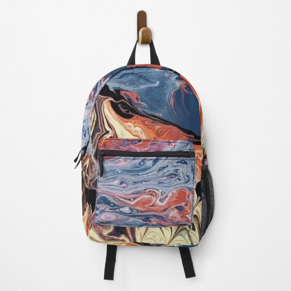 Item preview, Abstract Marble Watercolor Blue, Orange, Yellow Mixed Colors designed and sold by silviaol.
