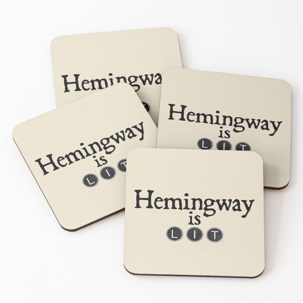 Item preview, Hemingway is Lit designed and sold by CuriousCurios.