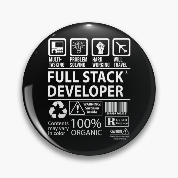 Item preview, Full Stack Developer T Shirt - MultiTasking Certified Job Gift Item Tee designed and sold by oslandefren.