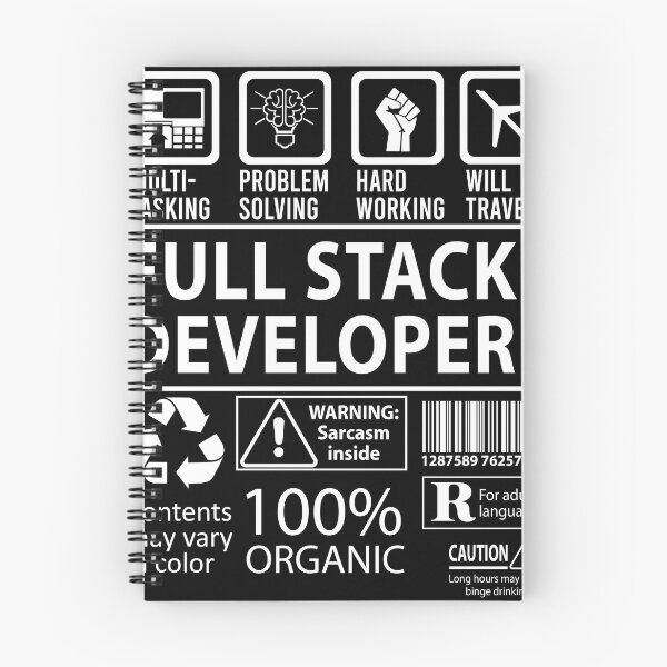 Item preview, Full Stack Developer T Shirt - MultiTasking Certified Job Gift Item Tee designed and sold by oslandefren.