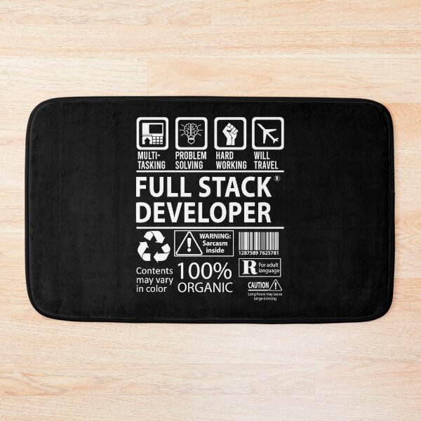 Item preview, Full Stack Developer T Shirt - MultiTasking Certified Job Gift Item Tee designed and sold by oslandefren.