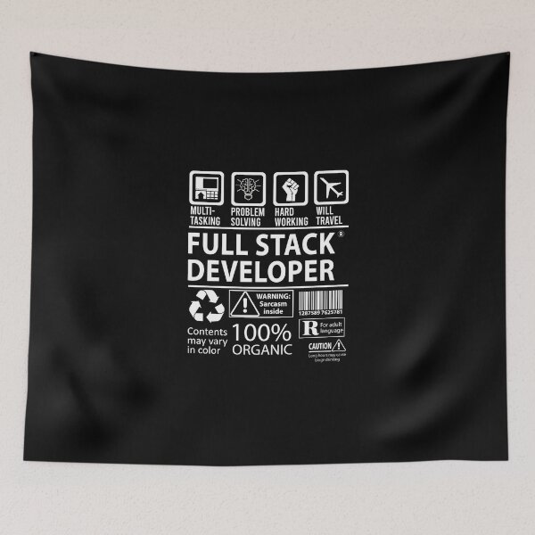 Item preview, Full Stack Developer T Shirt - MultiTasking Certified Job Gift Item Tee designed and sold by oslandefren.