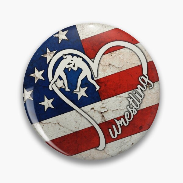 Item preview, Wrestling American Flag Retro Art designed and sold by SweetThreads79.