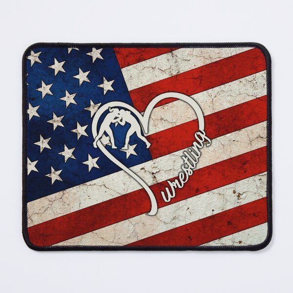 Item preview, Wrestling American Flag Retro Art designed and sold by SweetThreads79.