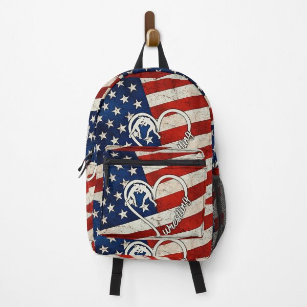 Item preview, Wrestling American Flag Retro Art designed and sold by SweetThreads79.
