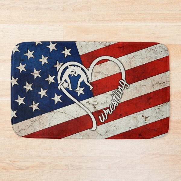 Item preview, Wrestling American Flag Retro Art designed and sold by SweetThreads79.