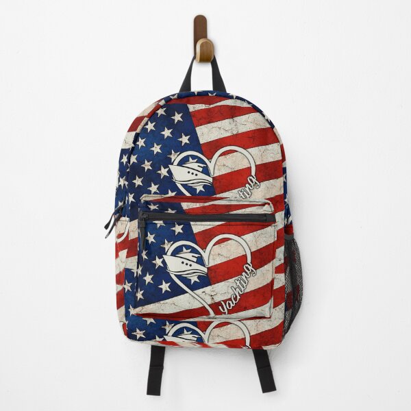 Item preview, Yachting American Flag Retro Art designed and sold by SweetThreads79.
