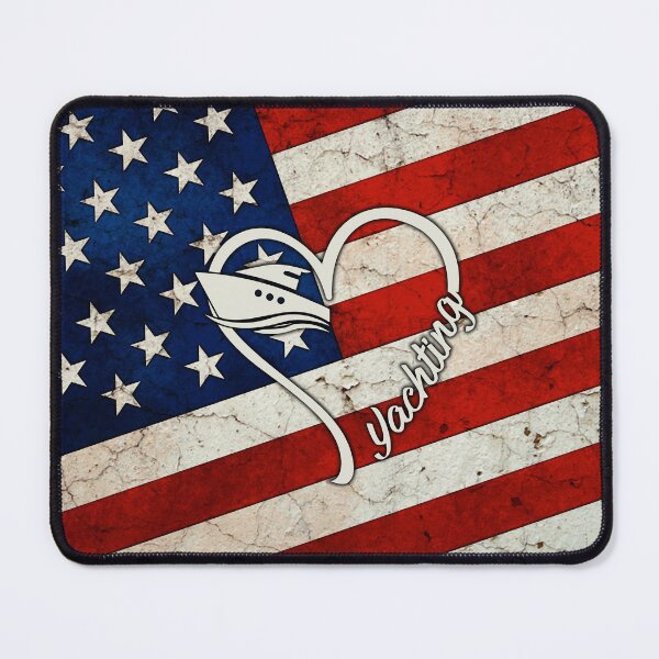 Item preview, Yachting American Flag Retro Art designed and sold by SweetThreads79.