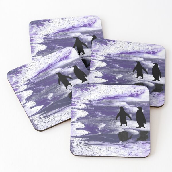 Item preview, Penguin Pals - Acrylic Pour designed and sold by HandmadeHill.