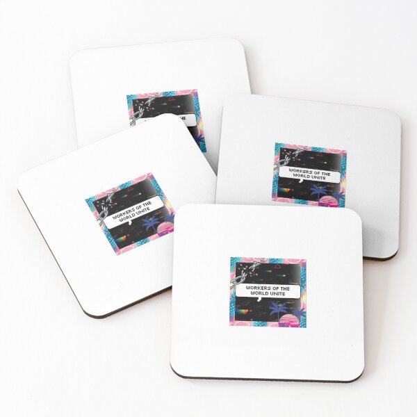 Item preview, Workers of the World Unite Vaporwave designed and sold by Balerion6.