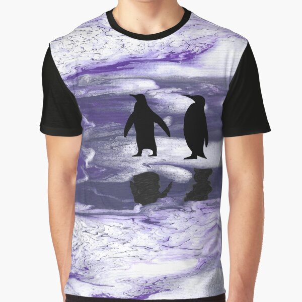 Vista previa del artículo con la obra «Penguin Pals - Vertido acrílico», diseñado y vendido por HandmadeHill.