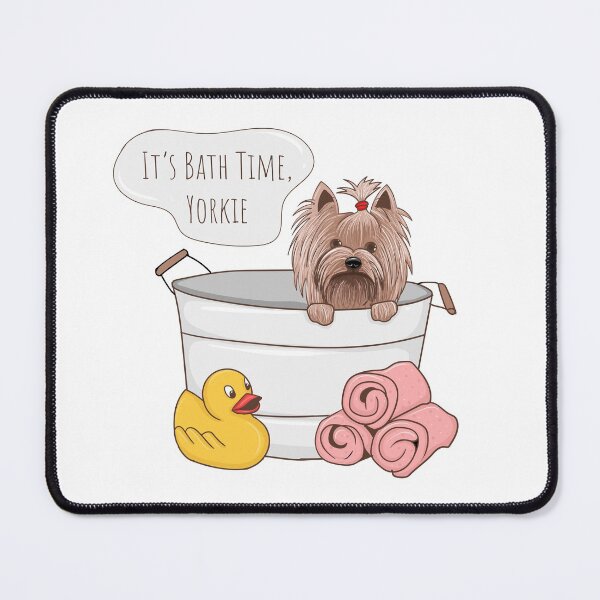 Item preview, Bath Time Yorkie designed and sold by Lizreed1827.