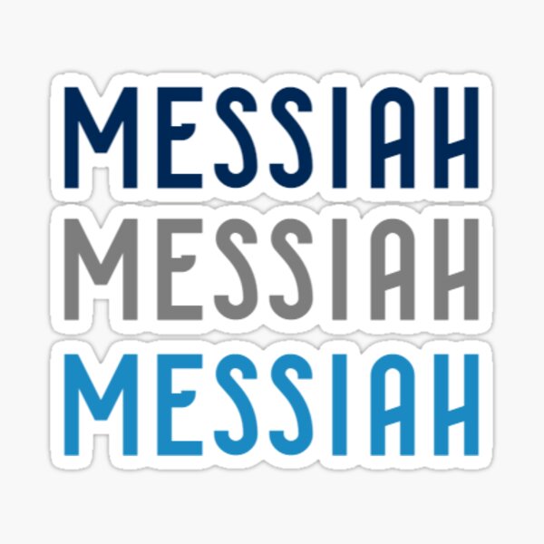 messiah college pixel script sticker Sticker for Sale by Rocky