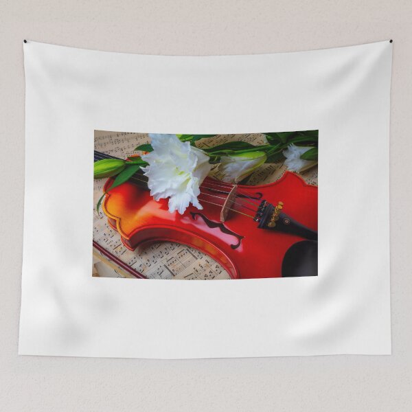 Item preview, Oriental lily And  Baroque Violin designed and sold by Garry Gay.