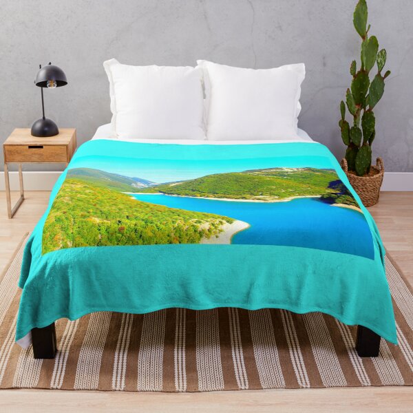 Item preview, Scene from Lago di Fiastra with blue waters designed and sold by Kristina Drozd.