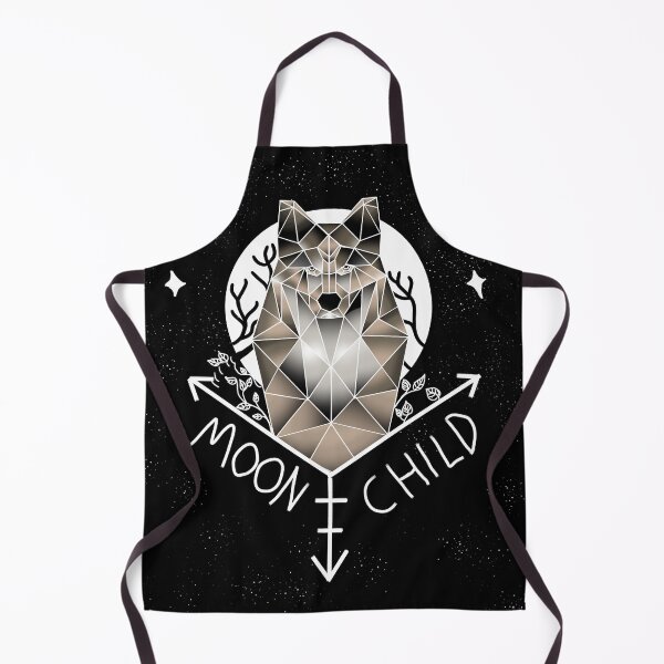 Item preview, Moon Child Geometric Wolf and Moon designed and sold by DemonicGloom.