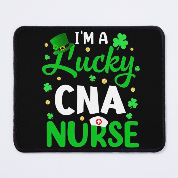 Item preview, I_m A Lucky CNA Nurse Shamrock St Patrick_s Day Nursing designed and sold by JenniferLecher.