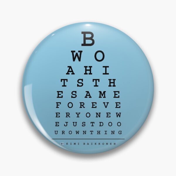 Item preview, Kimi Raikkonen Quotes - Eye Chart - Dark   designed and sold by InoaShop.
