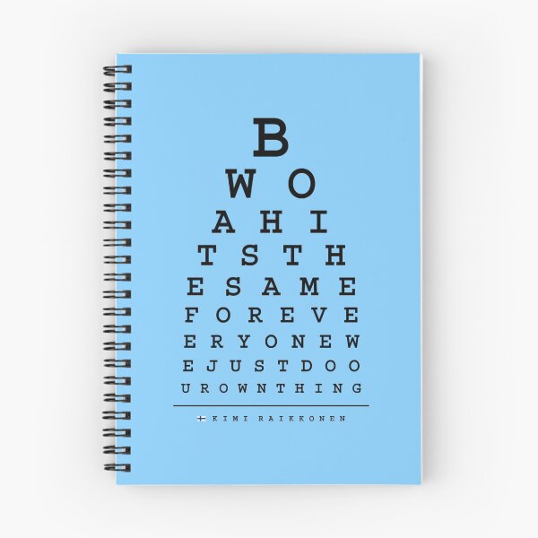 Item preview, Kimi Raikkonen Quotes - Eye Chart - Dark   designed and sold by InoaShop.
