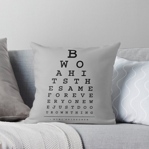 Item preview, Kimi Raikkonen Quotes - Eye Chart - Dark   designed and sold by InoaShop.