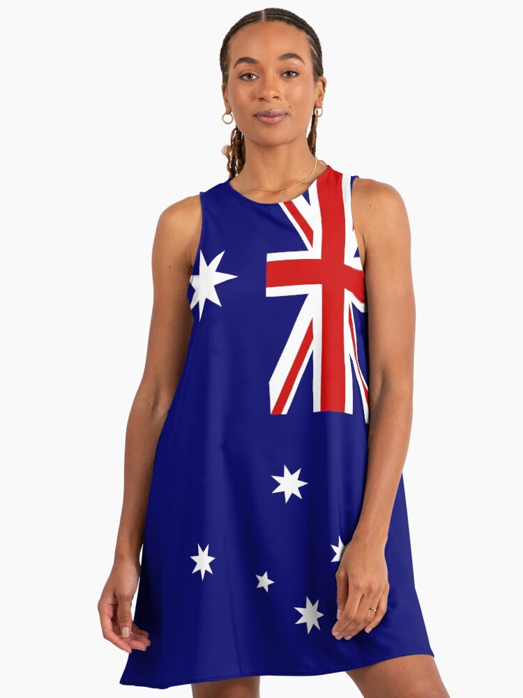 Australia Day Flag Of Australia A-Line Dress