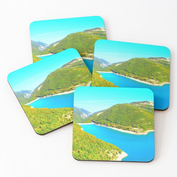 Item preview, Scene from Lago di Fiastra with blue waters designed and sold by Kristina Drozd.