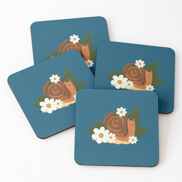 Item preview, Daisy Snail - Blue designed and sold by doodlebelleart.