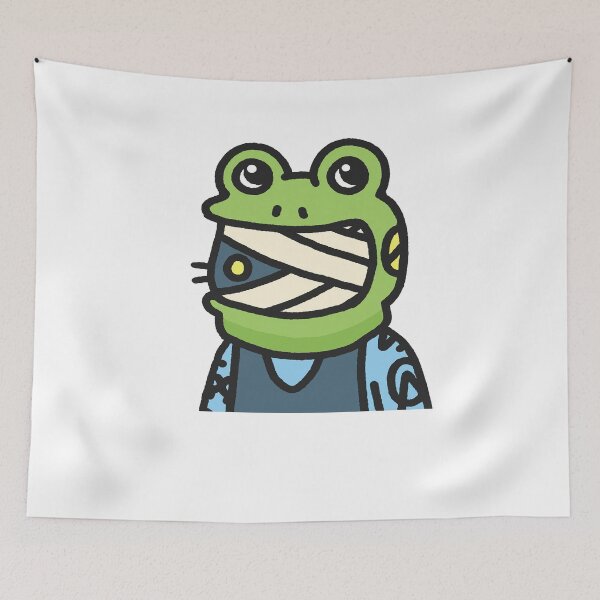 Item preview, Cool Cat#4083  Cute cat Cartoon cat Frog hat designed and sold by PetTotem.