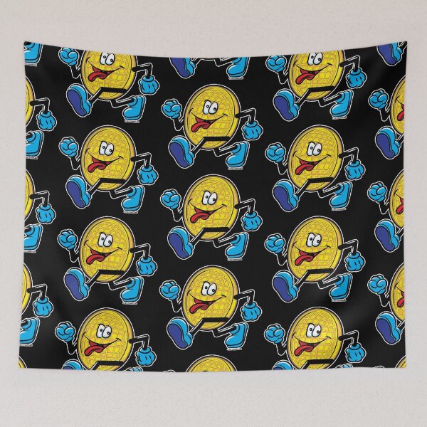 Item preview, Happy Smiling Waffle Mascot strutting  by eShirtLabs designed and sold by eShirtLabs.