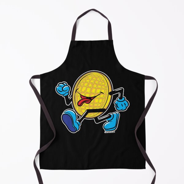 Item preview, Happy Smiling Waffle Mascot strutting by eShirtLabs designed and sold by eShirtLabs.