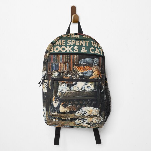 Item preview, Time Spent with books and cats is never wasted designed and sold by SimonsonNuala.