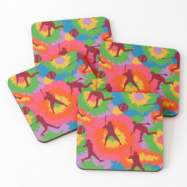Item preview, Baseball Colorful Tie Dye Pattern designed and sold by SweetThreads79.