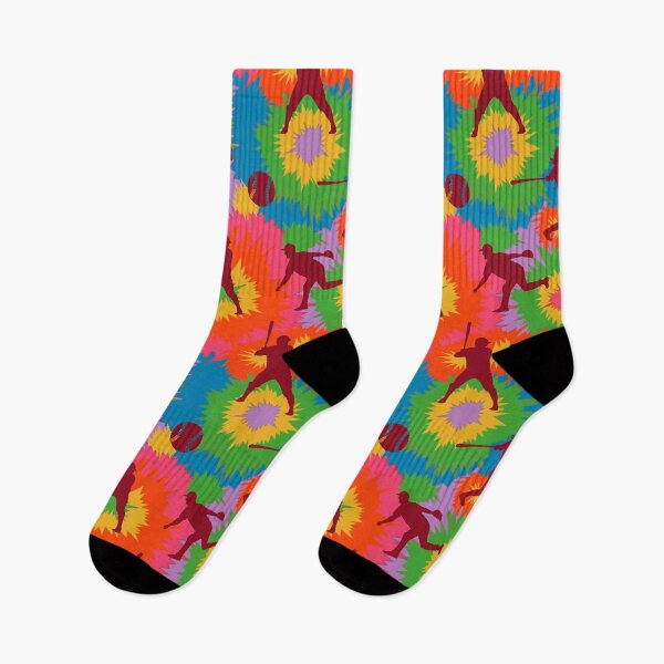 Item preview, Baseball Colorful Tie Dye Pattern designed and sold by SweetThreads79.
