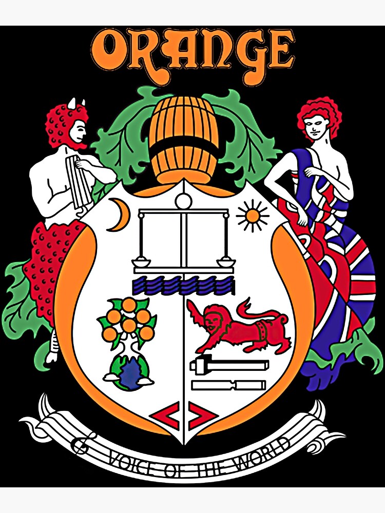 "Orange Amps Vintage Crest " Poster for Sale by Nicplefrw36 Redbubble