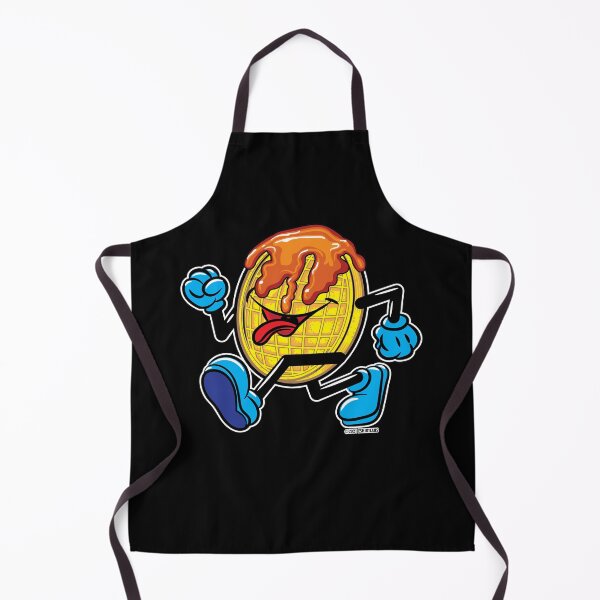 Item preview, Plain Waffle Mascot with maple syrup strutting by eShirtLabs designed and sold by eShirtLabs.
