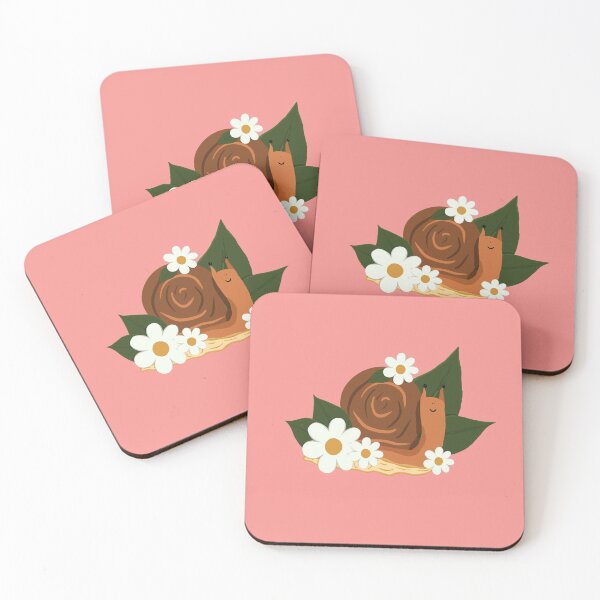 Item preview, Daisy Snail - Pink designed and sold by doodlebelleart.