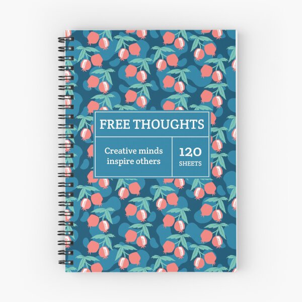 Artikelvorschau, Freie Gedanken Kreative Köpfe, Blue Fruit Notebook entworfen und verkauft von Luxe Lilly  & Co..
