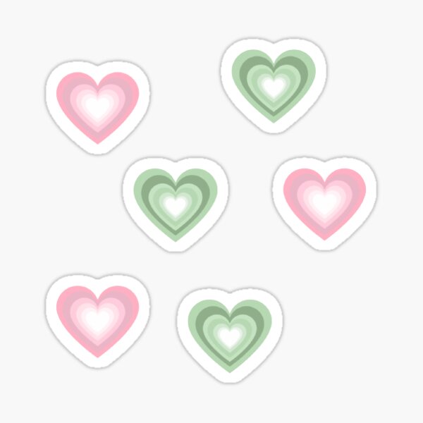 must have y2k baby love hearts <3 Sticker