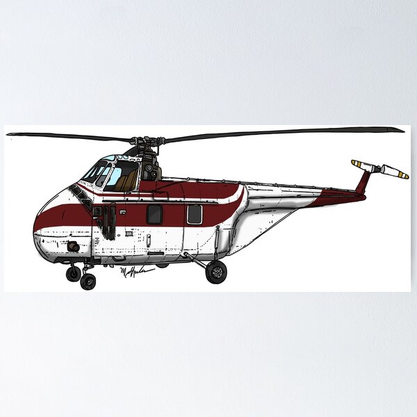 Item preview, Sikosrsky S-55B White and Mroon designed and sold by Michael Garber.