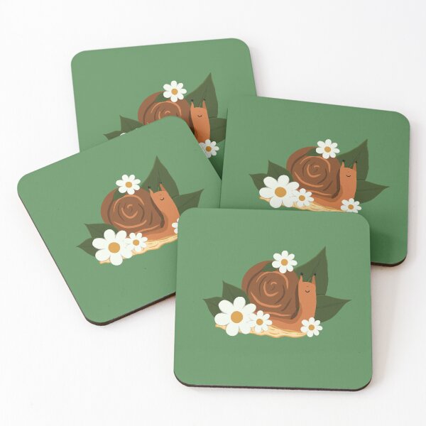 Item preview, Daisy Snail - Green designed and sold by doodlebelleart.