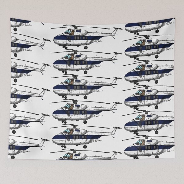 Item preview, Sikorsky Helicopter Blue and White designed and sold by Michael Garber.