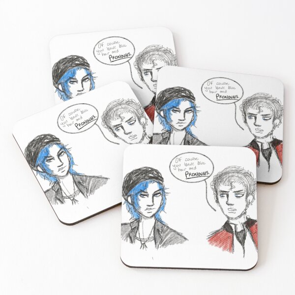 Item preview, of course you have blue hair and pronouns designed and sold by anticlimaxi.