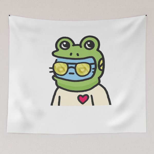 Item preview, Cool Cat#5323  Cute cat Cartoon cat Frog hat designed and sold by PetTotem.