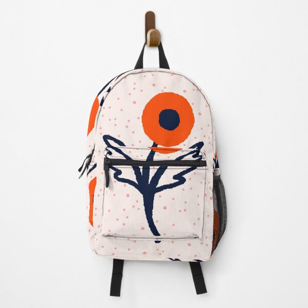 Item preview, Minimalist poppy in burnt orange and deep navy designed and sold by FrancesPoff.