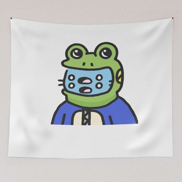 Item preview,  Cool Cat#6208  Cute cat Cartoon cat Frog hat designed and sold by PetTotem.