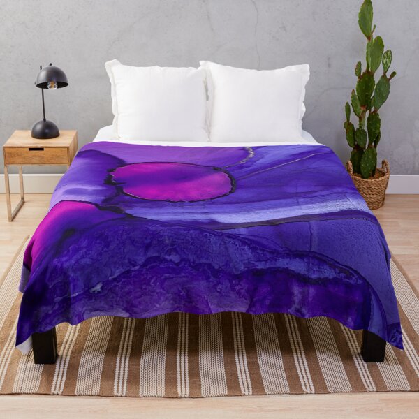 Item preview, Rich Purple and Hot Pink Abstract Alcohol Ink designed and sold by melodywatson.